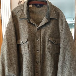 Woolrich mens 2X shirt jacket button down L/S vtg